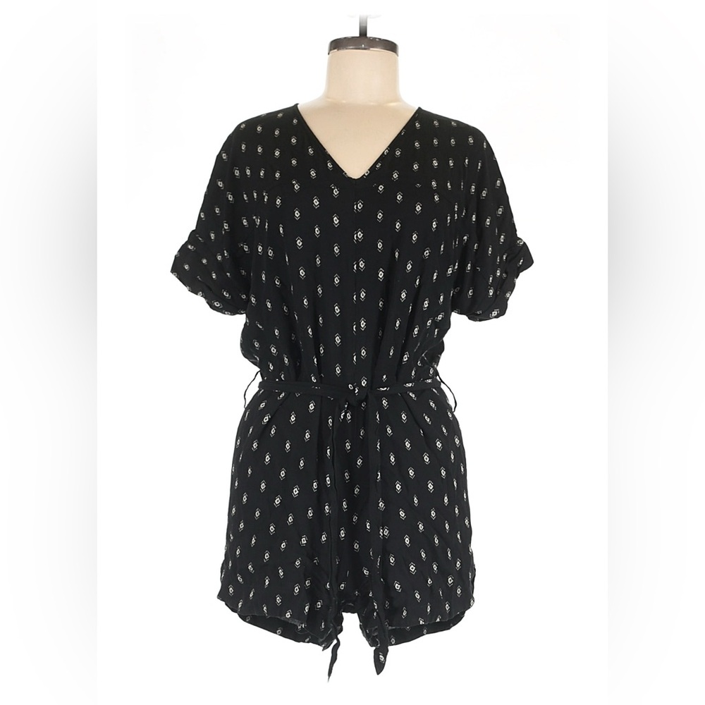Madewell Starprint Romper Black and‎ White Patterned Size:M - Picture 2 of 4